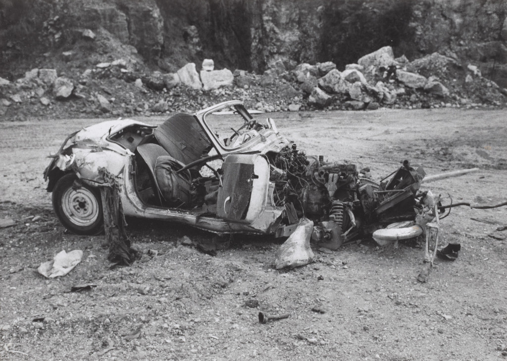 Dynamitage, performed during Fluxus Festival of Total Art and Comportment, Nice, July 27, 1963