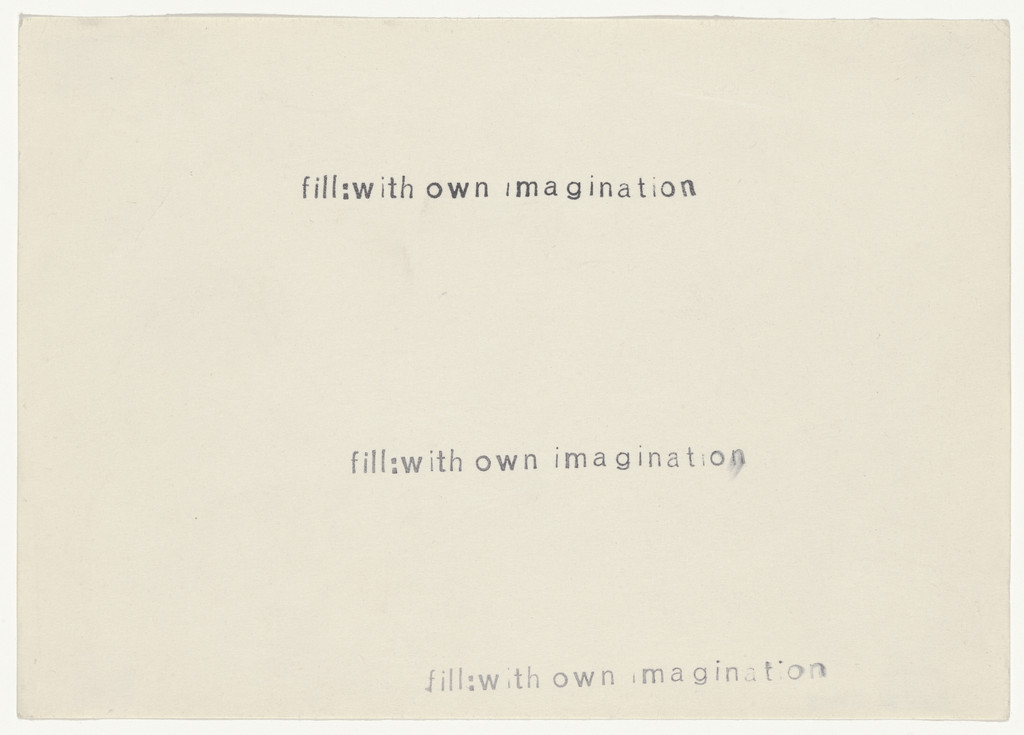 Reading Work Piece No. 10: fill with own imagination