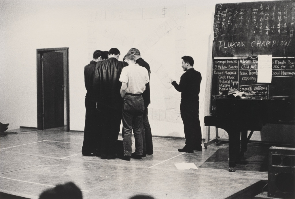 Nam June Paik's Fluxus Champion Contest, performed during Festum Fluxorum/Fluxus/Musik und Antimusik/Das Instrumentale Theater, Staatliche Kunstakademie, Düsseldorf, February 3, 1963