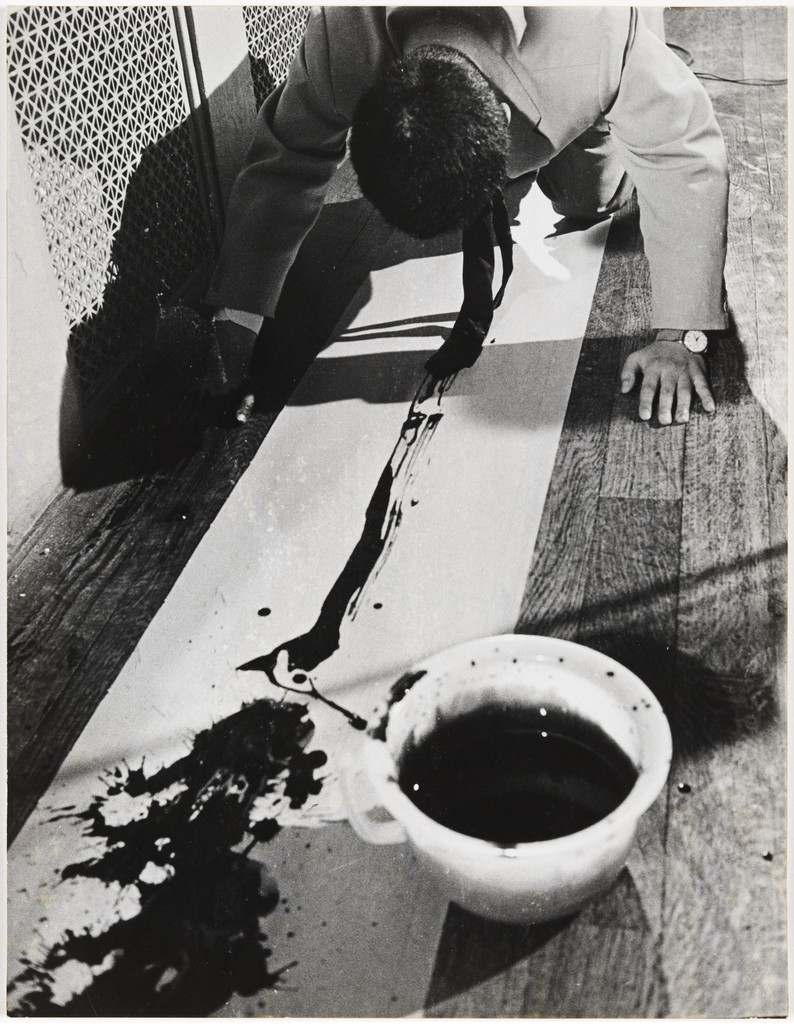 La Monte Young's Composition 1960 #10 (to Bob Morris) performed by Nam June Paik during Fluxus Internationale Festspiele Neuester Musik, Städtisches Museum, Wiesbaden, September 1–23, 1962
