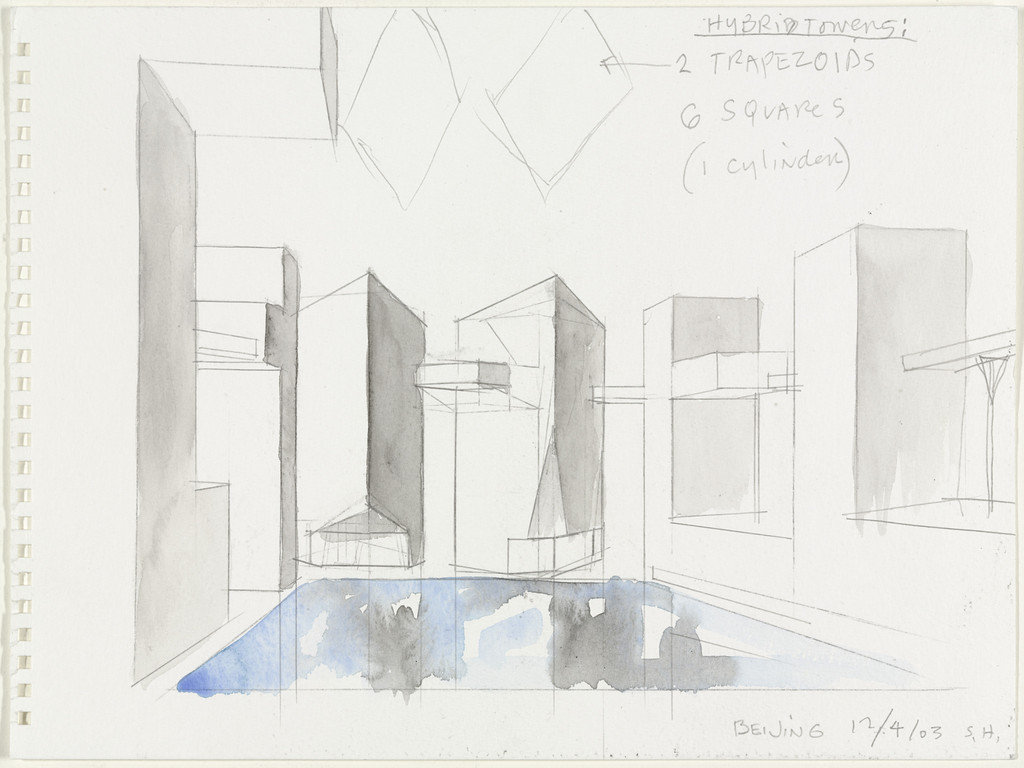 Linked Hybrid, Beijing, China (Perspective sketch)