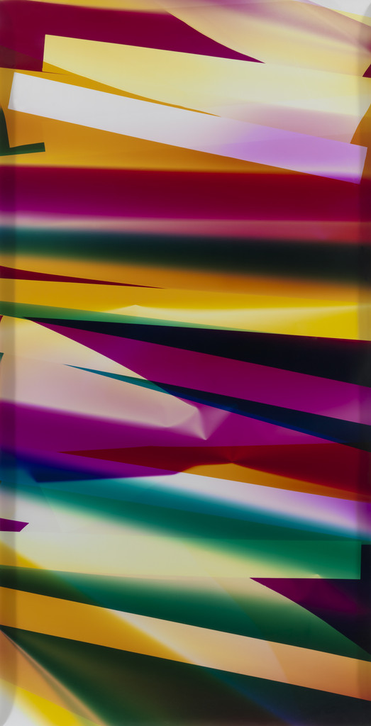 Three Color Curl (CMY: Irvine, California, August 19th 2008, Fuji Crystal Archive Type C)