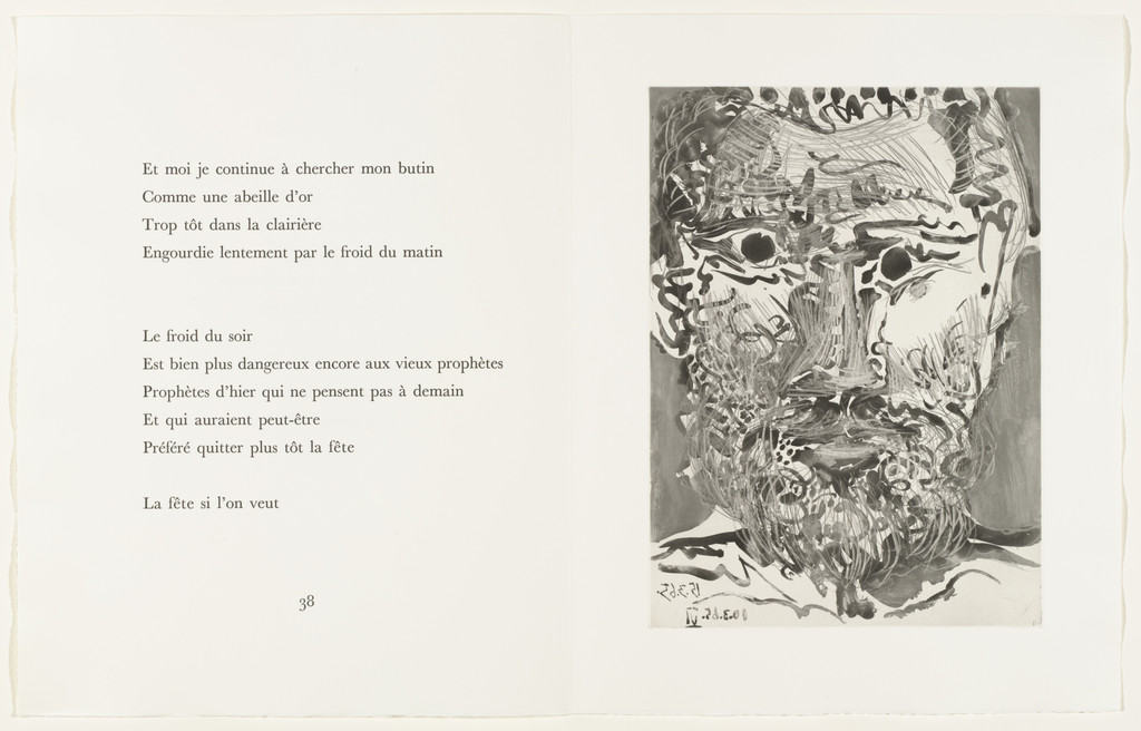 Head of a Bearded Man (Tête d'homme barbu) (page 39) from Sable mouvant