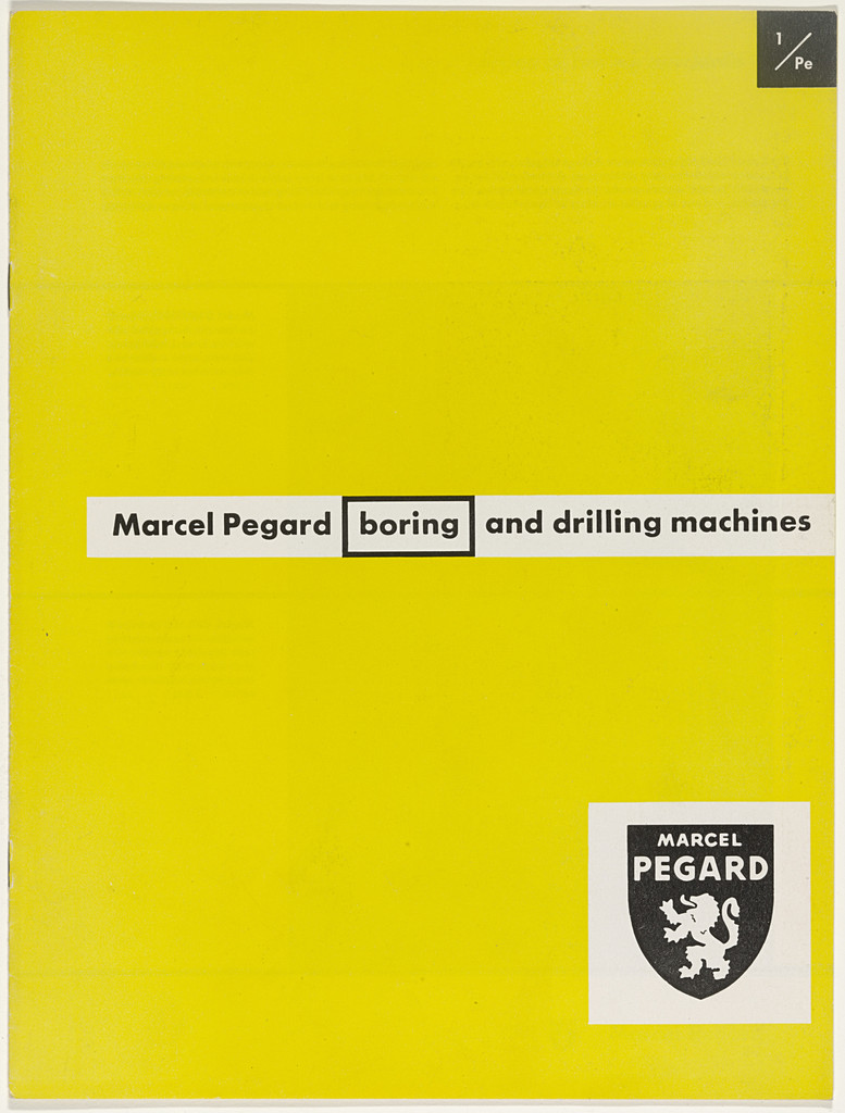 Marcel Pegard: Boring and Drilling Machines