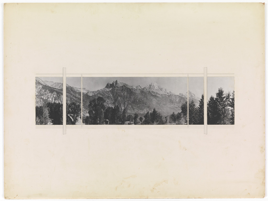 Resor House project, Jackson Hole, Wyoming (Landscape view from living room)