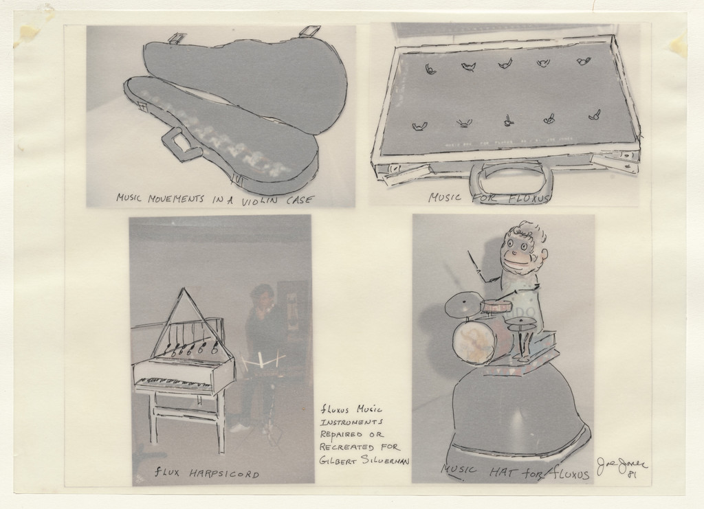 Fluxus Music Instruments Repaired or Recreated for Gilbert Silverman
