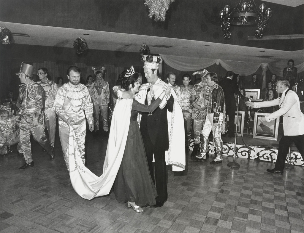 Mardi Gras is an annual fund-raising event staged by the Pleasanton Juniors. King and Queen Candidates hold moneymaking events and the candidate who raises the most money wins., Last year we raised $12,800 for the senior citizens' transportation system and $1,000 for youth counseling programs. The climax is the Mardi Gras Ball. Over 500 people come to drink, eat, dance and celebrate the coronation.