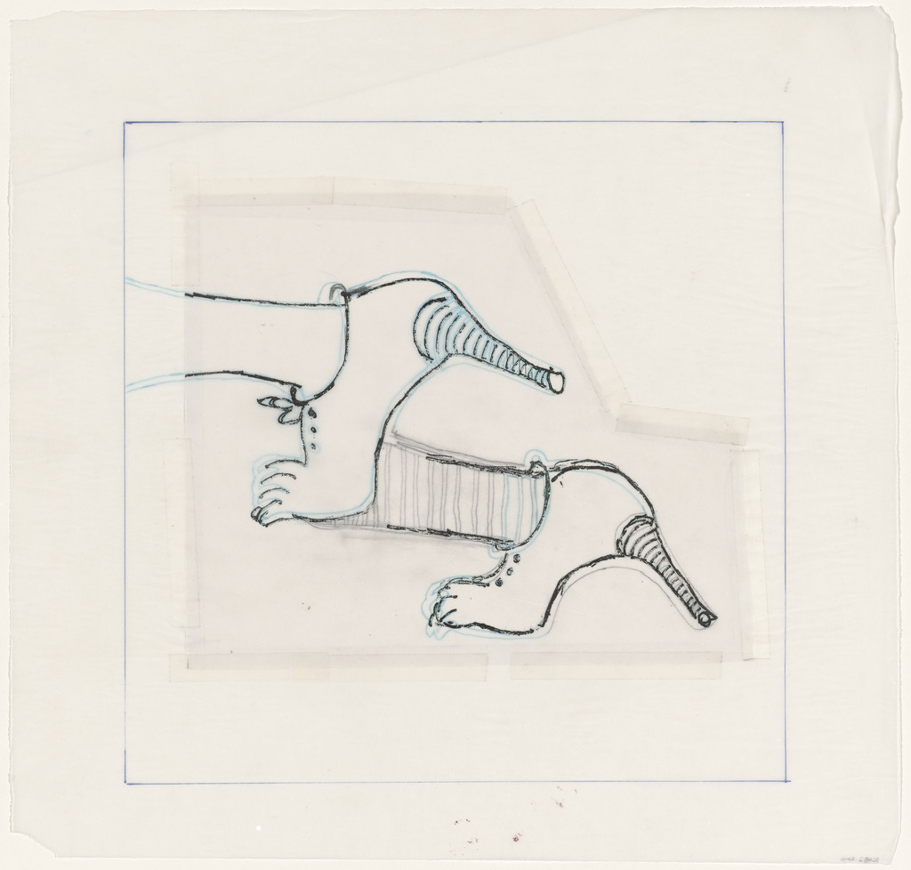 Untitled (Study for Untitled, plate 4 of 5, from the illustrated book, and plate 4 of 7, from the portfolio, Metamorfosis)