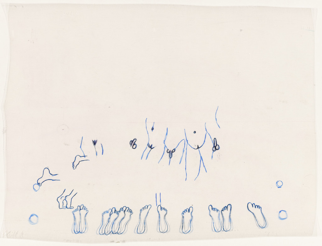 Untitled (Study for Eight in Bed)