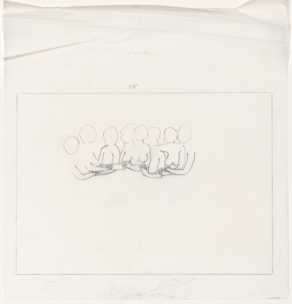 Untitled (Study for Eight in Bed)