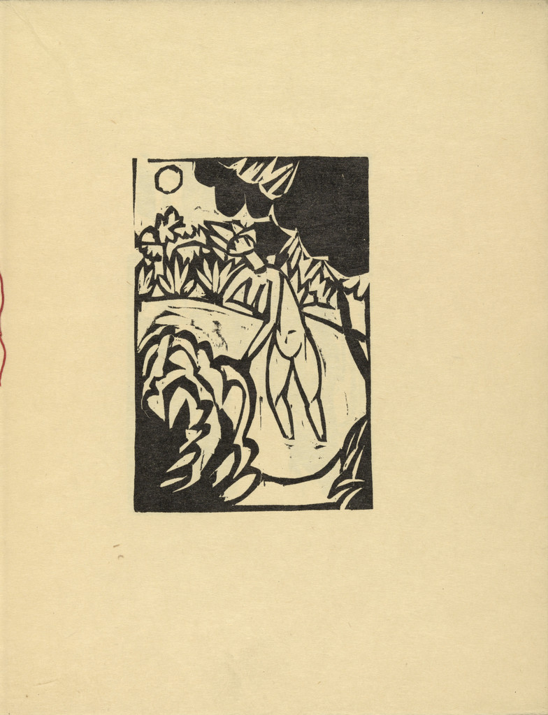 The Canoness in the Lake (Das Stiftsfräulein im See) (plate, folio 4) from Das Stiftsfräulein und der Tod (The Canoness and Death)