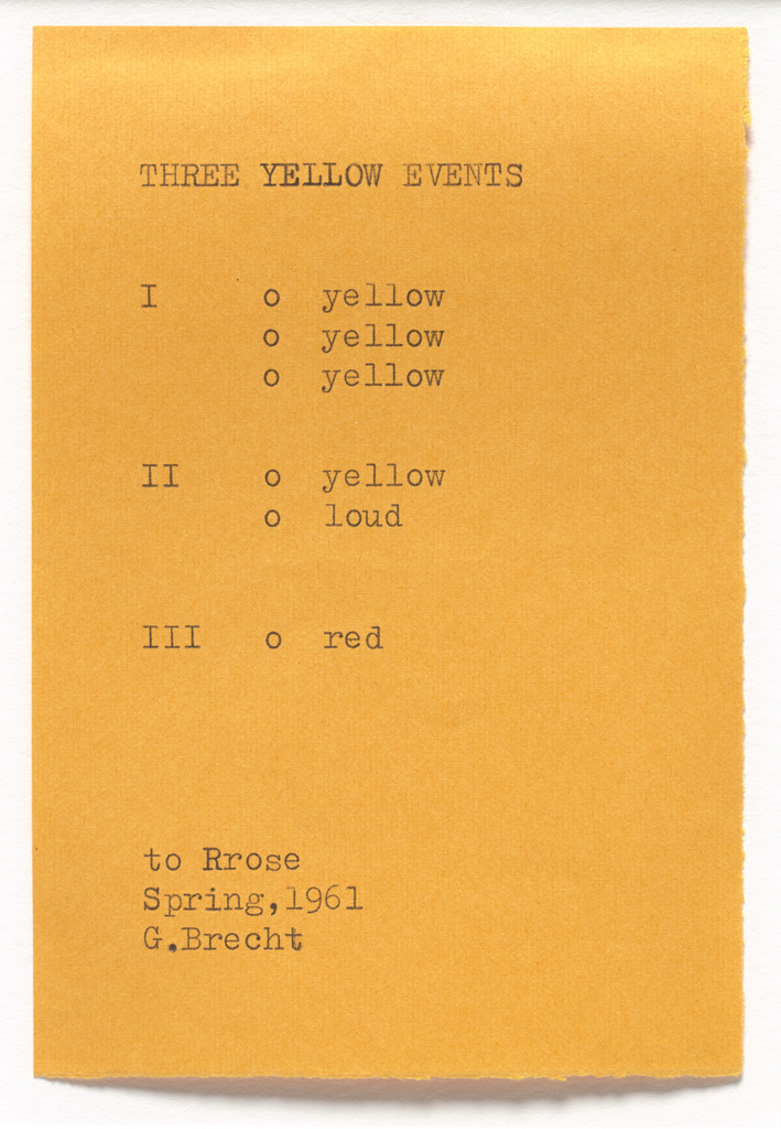 Three Yellow Events