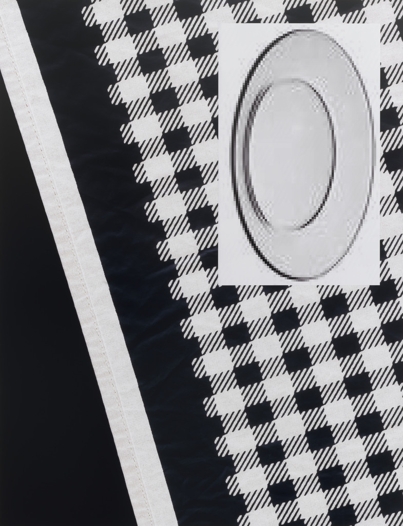 Comme des Garçons Scarf with Glass Plate