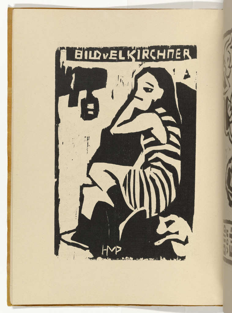 Artiste (Artistin) (plate, folio 13 verso) from KG Brücke