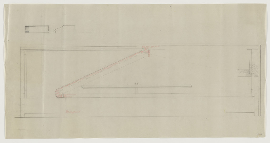 Design for Telefunken Record Player, Elevations and section
