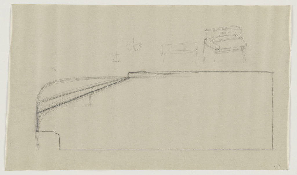 Design for Telefunken Record Player, Perspective and elevation