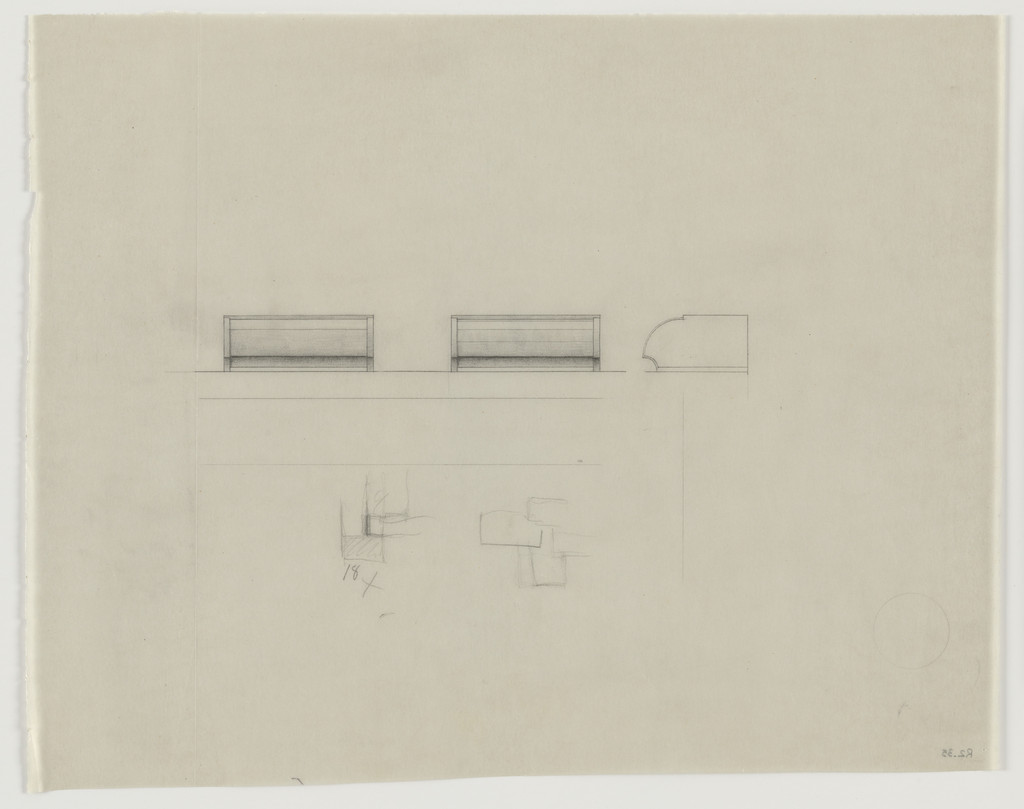 Design for Telefunken Record Player, Elevation