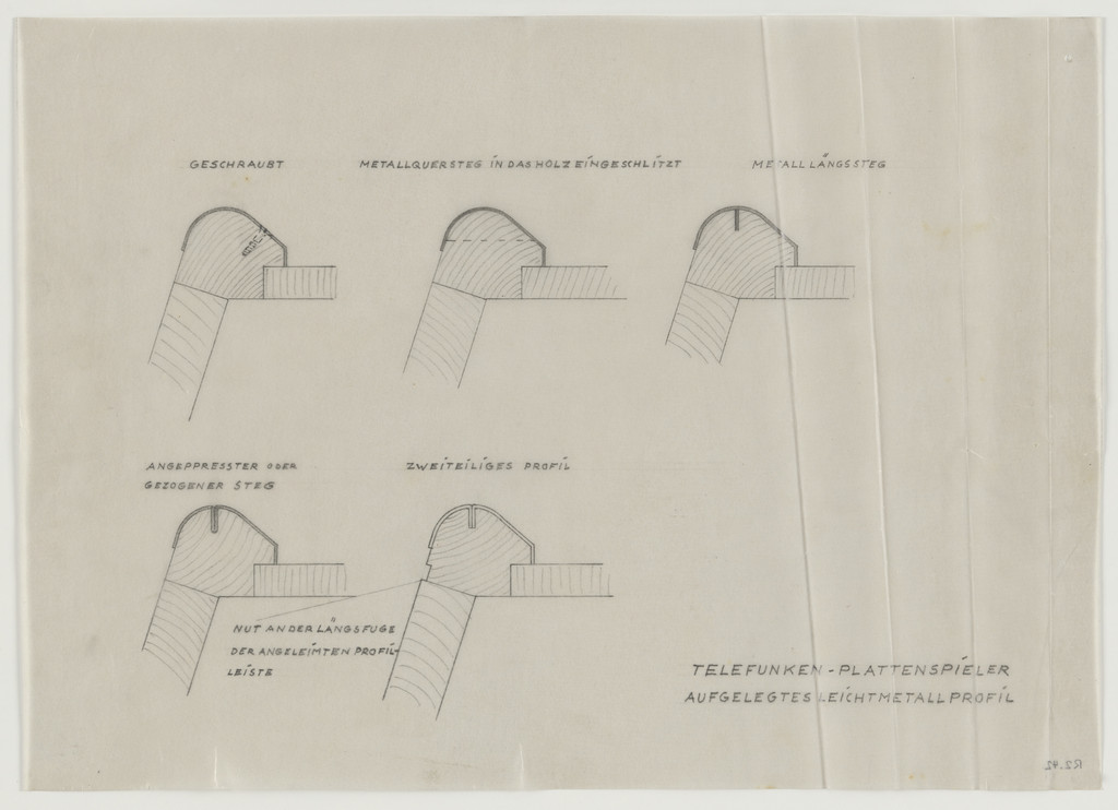 Design for Telefunken Record Player, Sections