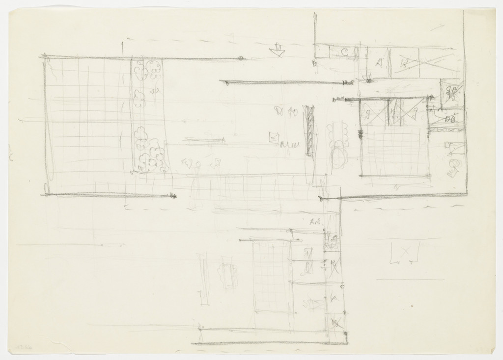 Hubbe-related Study, Floor plan sketch