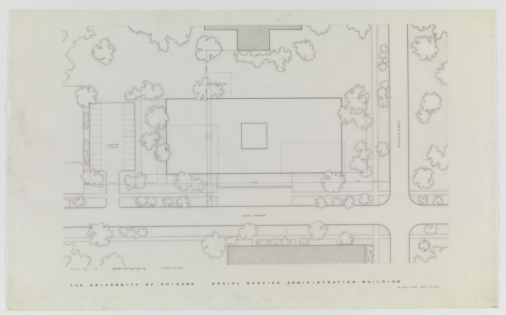 Social Service Administration Building, University of Chicago, Chicago, IL, Site plan