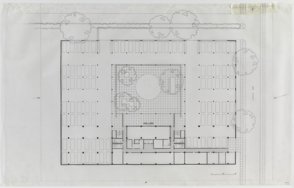 Highfield House Apartments, Baltimore, MD, Basement parking plan