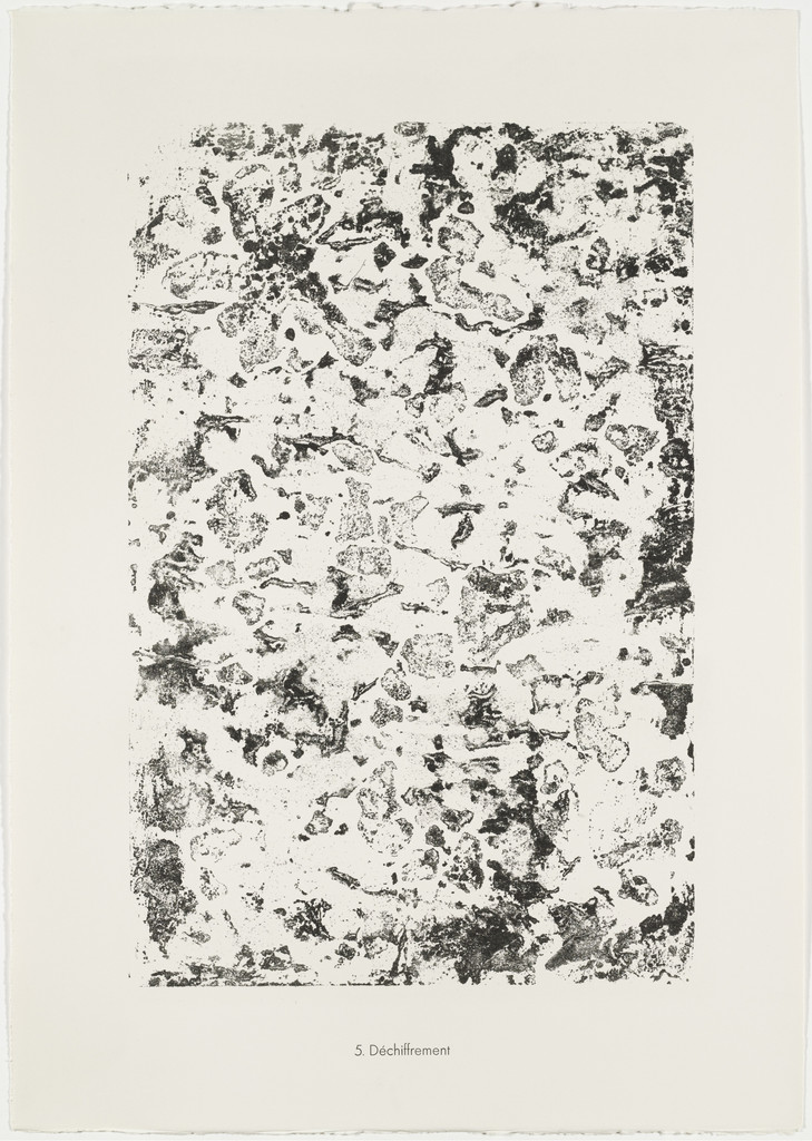 Decoding (Déchiffrement) from the portfolio Scrap Plates II (Planches de rebut II) from Phenomena (Les Phénomènes)