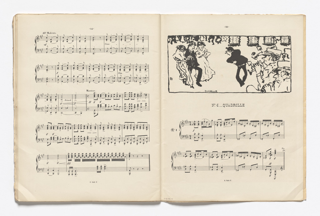 Square Dance (Quadrille) (headpiece, page 55) from Petites scènes familières