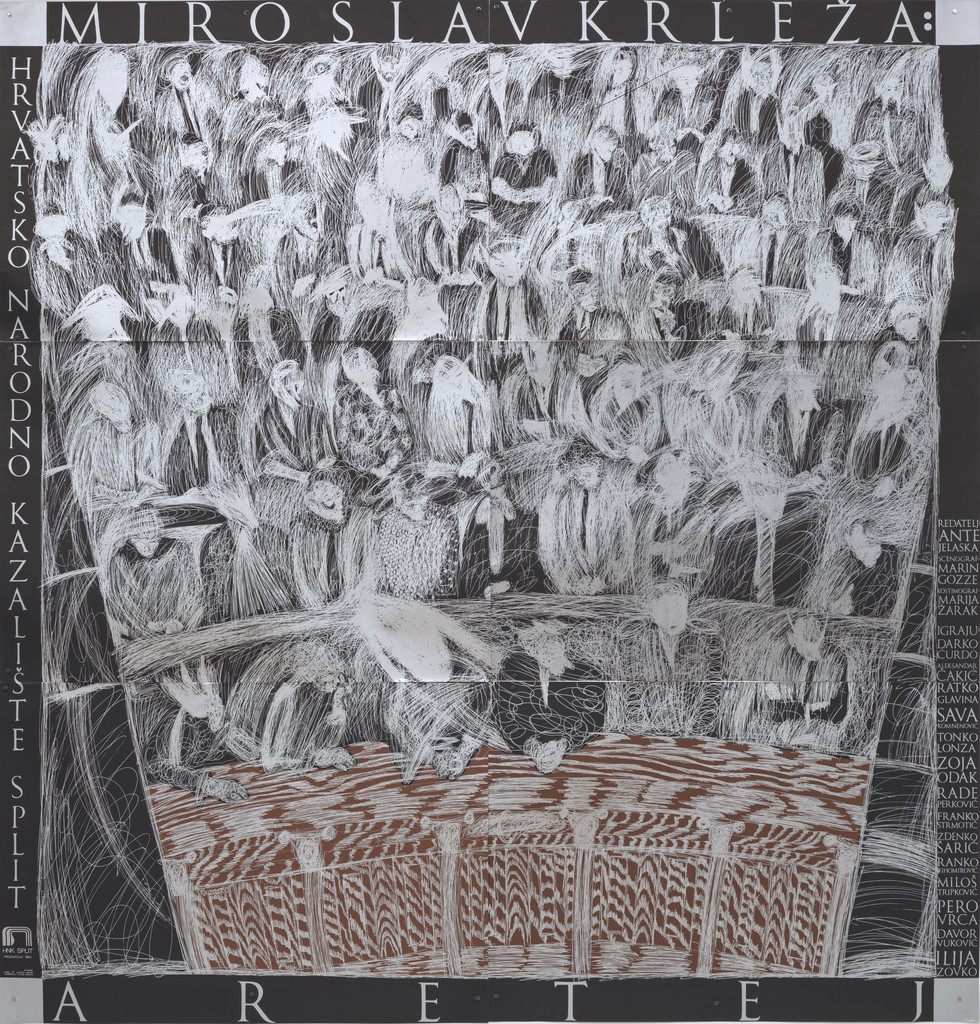 Miroslav Krleža: Aretej (Poster for a performance at the Croatian National Theater [HNK], Split)