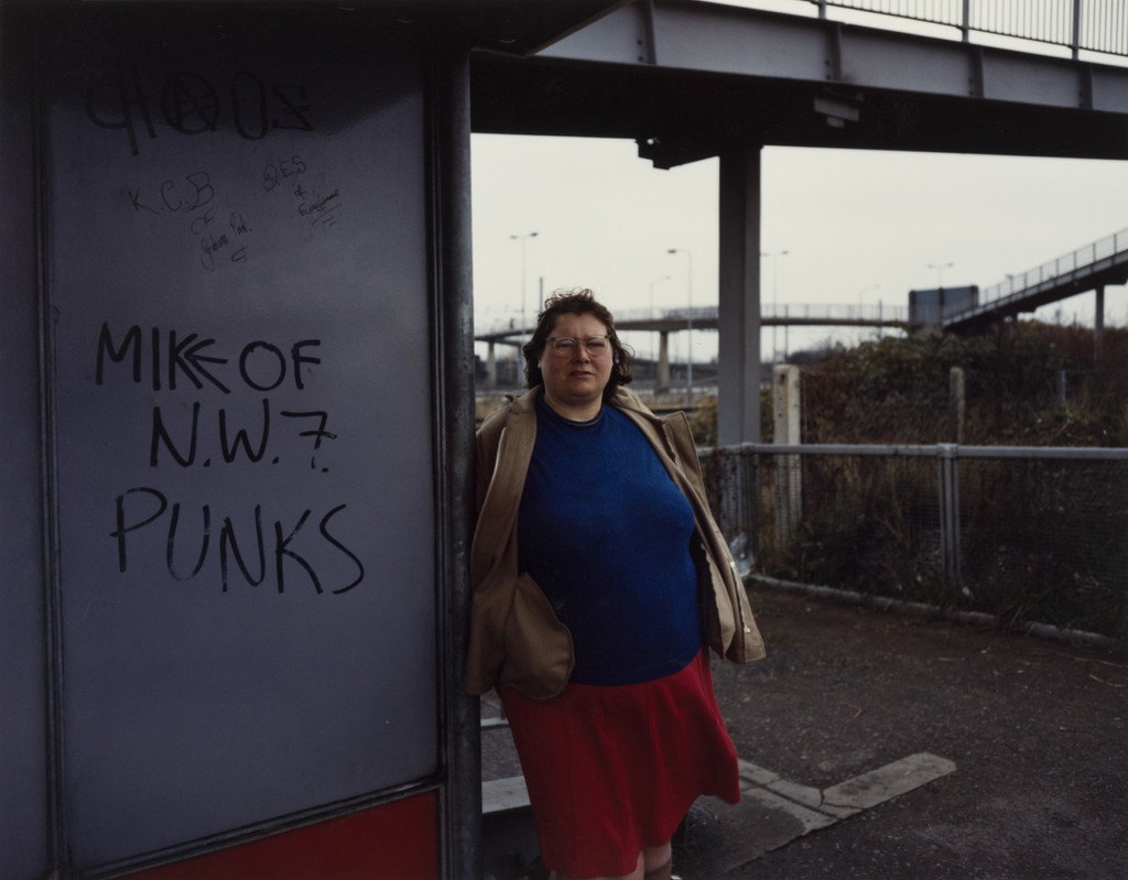 Woman at Bus Stop, Mill Hill, North London from the portfolio A1: The Great North Road