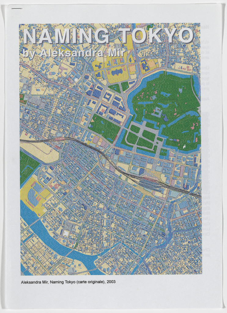 Project description for Naming Tokyo, Jousse Enterprise, FIAC Paris, October 9–13, 2003