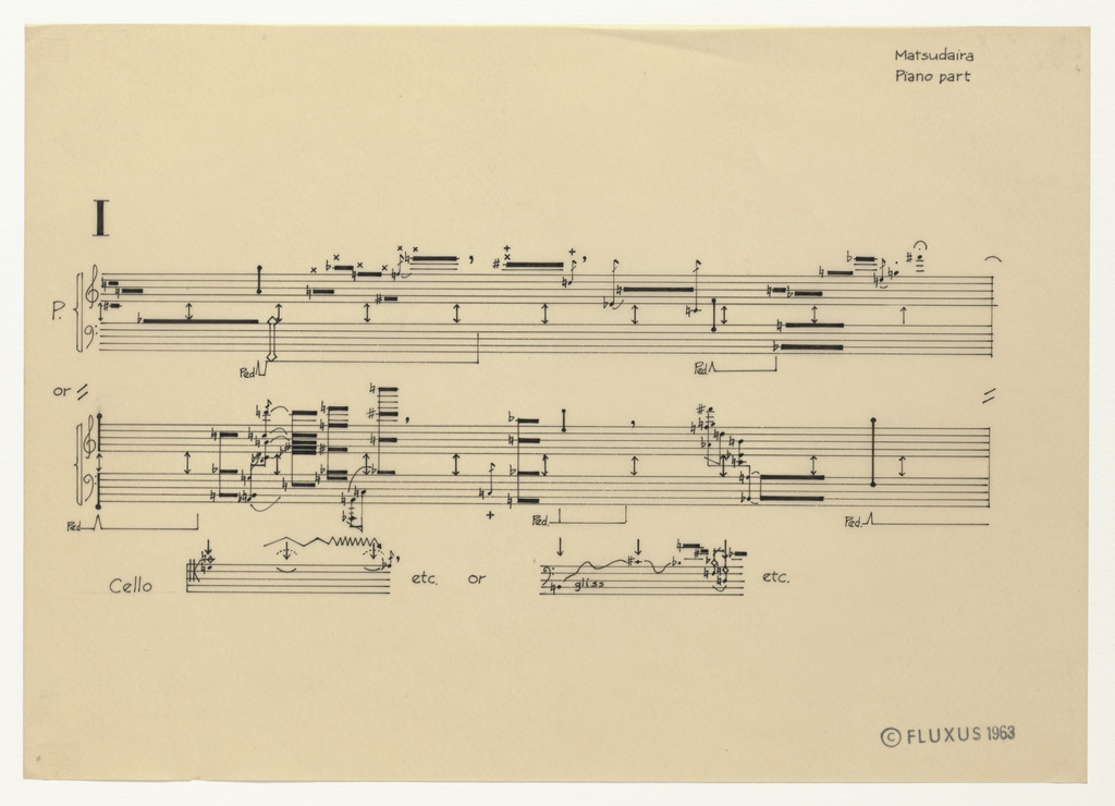 Piano Part I from Co-Action for Cello and Piano I