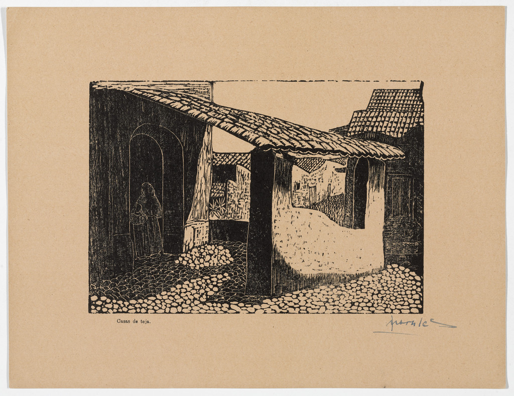 Houses with Tile Roofs (Casas de teja) from Album of Prints (Album de grabados)