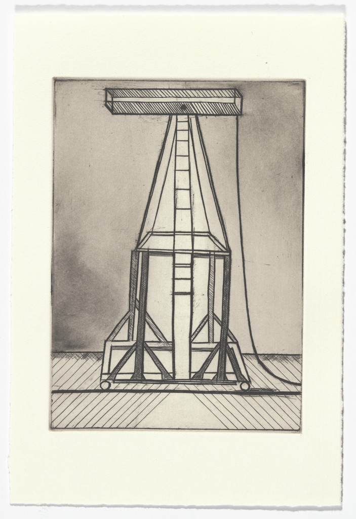 Plate 5 of 11, from the illustrated book, He Disappeared into Complete Silence, second edition