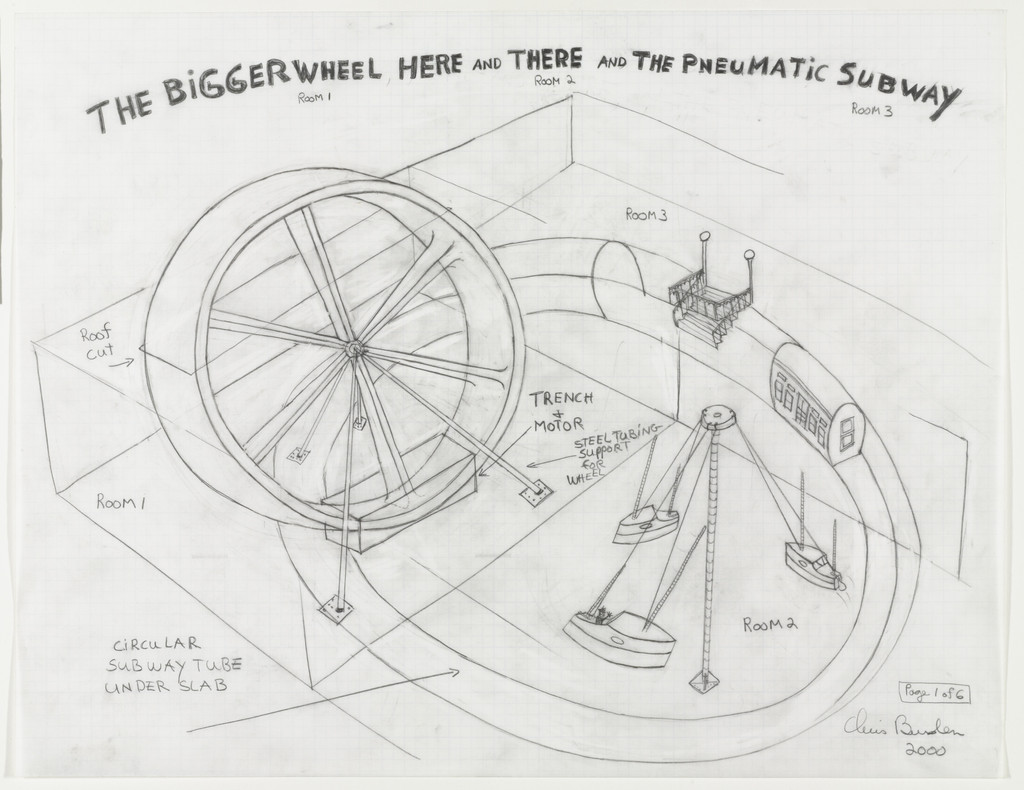 6 Drawings for Proposed Show at Gagosian Gallery