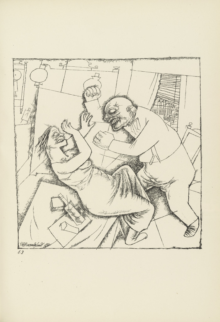 Eheszene (plate, folio 77) from Ecce Homo