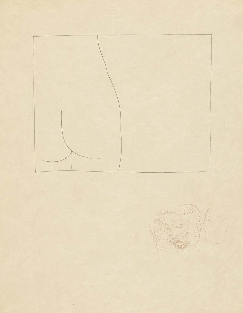 Partial Female Figure (Fragment de corps de femme), plate from a supplementary suite for the book Les Métamorphoses by Ovid