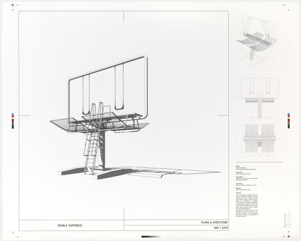 Double Happiness (Print of the Installation at the Shenzhen-Hong Kong Bi-City Biennial of Urbanism and Architecture)