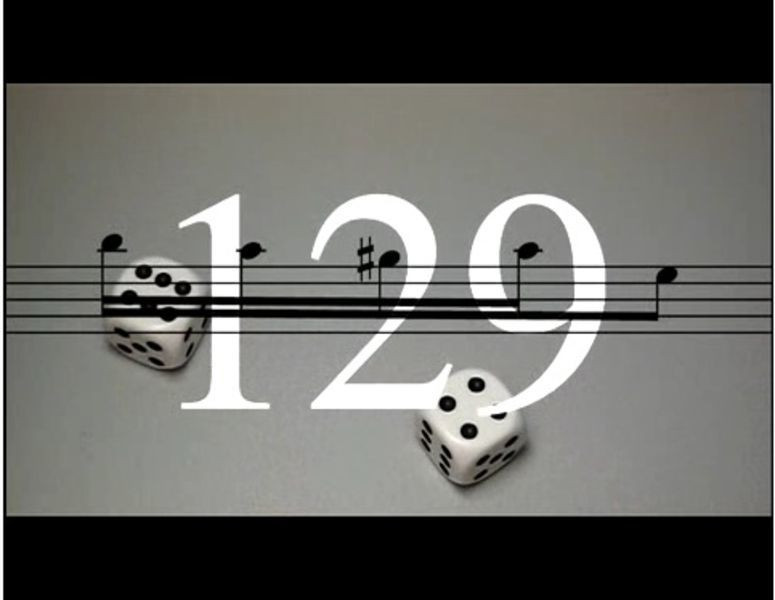 Anagrammatische Komposition mit Würfelspiel von VALIE EXPORT (nach W.A. Mozart, Klavier) Für Sopransaxophon (Anagrammatical Compostion with Dice by VALIE EXPORT (W.A. Mozart, Piano) for Soprano Saxophone)