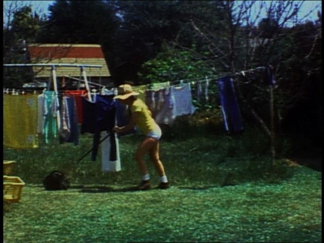 Super-8 Shorts: Backyard Economy I, Backyard Economy II (Diane Germaine mowing), Flower Fields