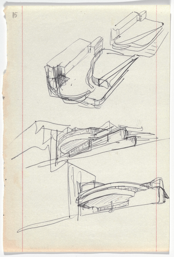 Banco Pinto & Sotto Mayor, Oliveira de Azeméis, Portugal (Perspective sketches)