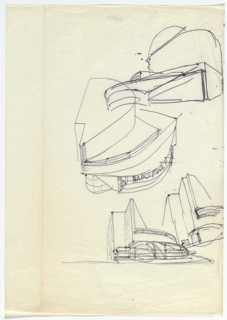 Banco Pinto & Sotto Mayor, Oliveira de Azeméis, Portugal (Perspective sketches)