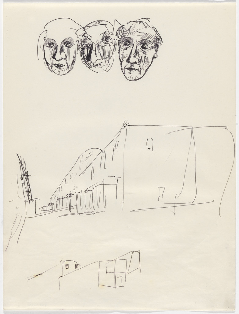 SAAL S. Victor Social Housing, Porto, Portugal (Perspective sketches with figures)
