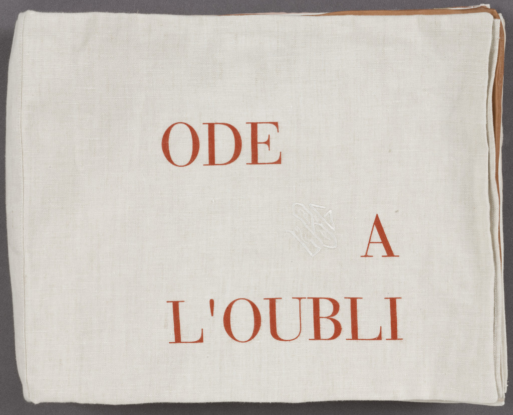 Ode à l'Oubli, cover