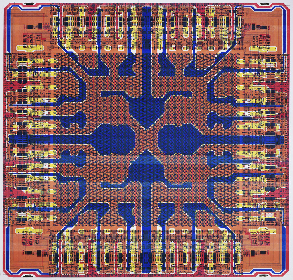 Diagram of Logic Chip and Corresponding Microchip