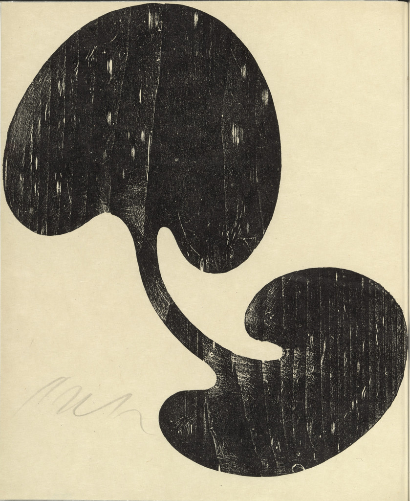Siamese Leaf from Onze Peintres: Taeuber, Kandinsky, Leuppi, Vordemberge, Arp, Delaunay, Schwitters, Kiesler, Morris, Magnelli, Ernst