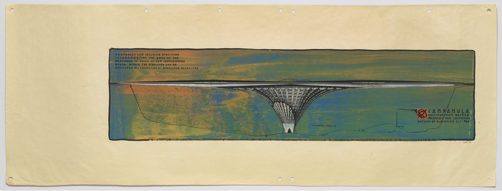 Campanula Multifunction Bridge Project, Luxembourg, Elevation