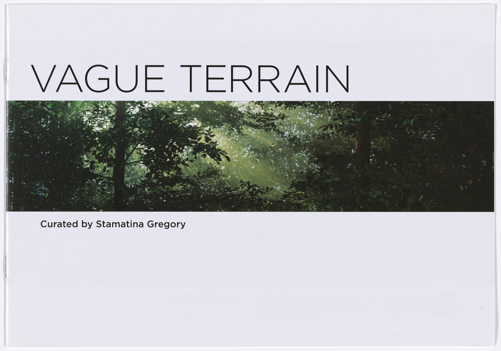 Brochure for Vague Terrain: Analogues of Place in Contemporary Photography, The FLAG Art Foundation, May 8–September 1, 2009