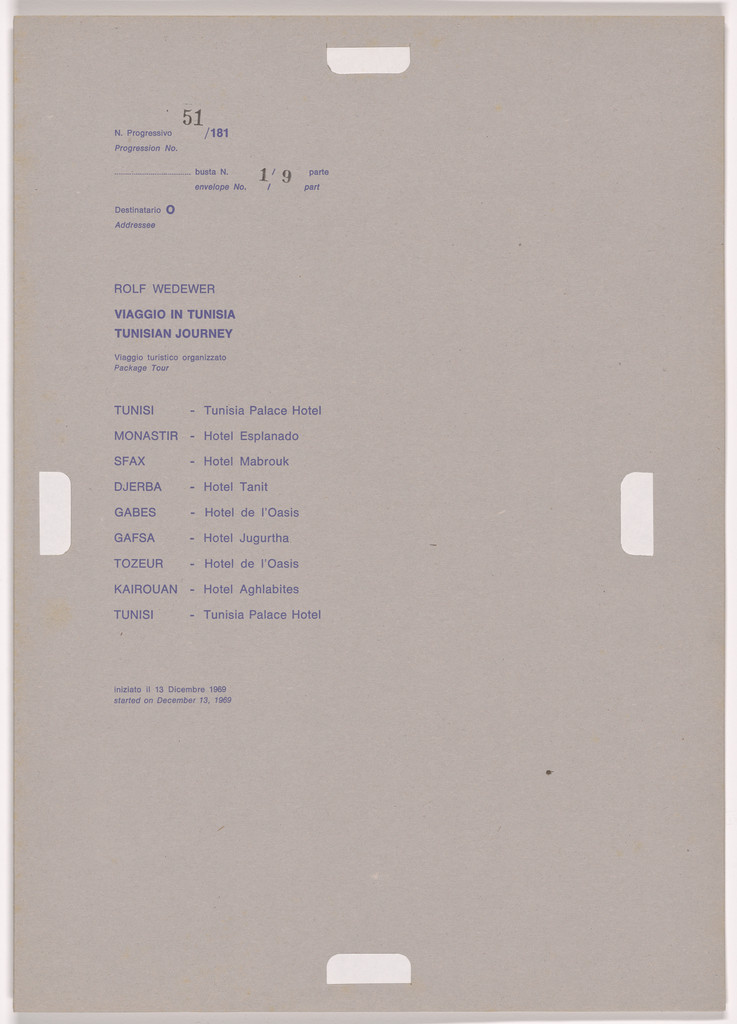 Postal Dossier (Dossier postale)