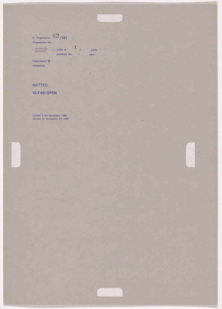 Postal Dossier (Dossier postale)