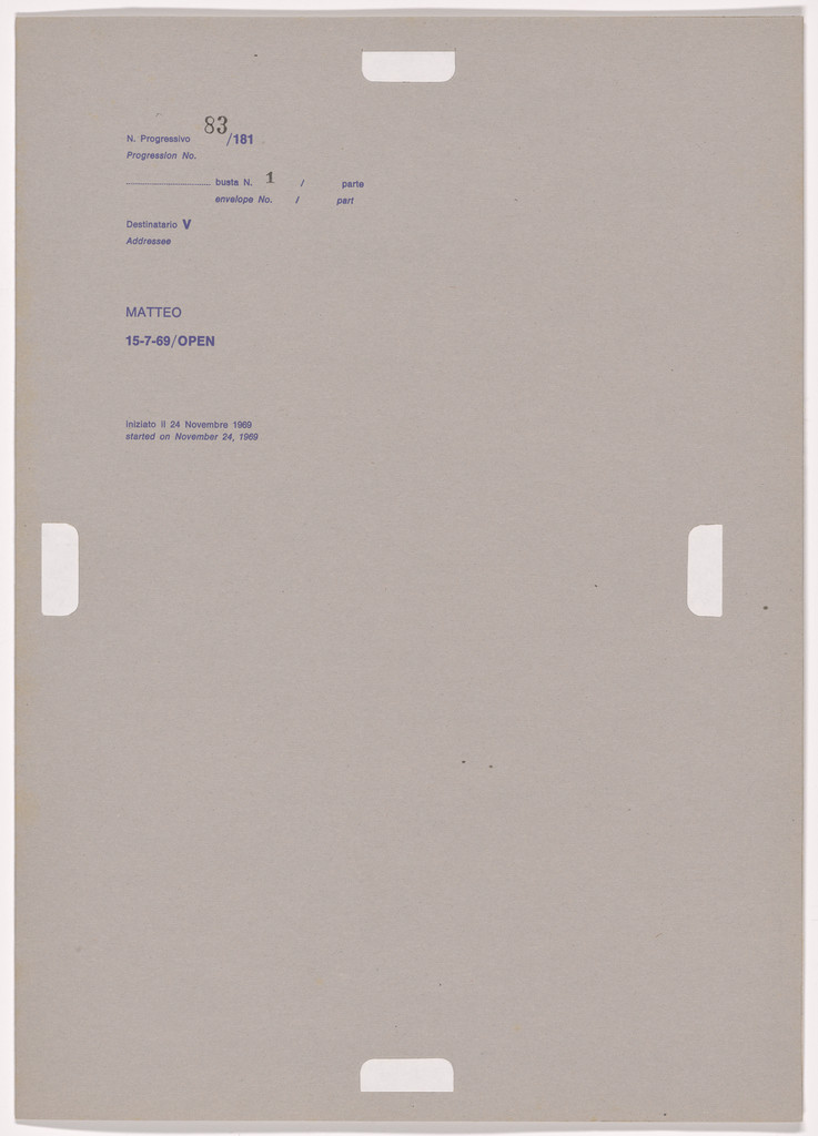 Postal Dossier (Dossier postale)